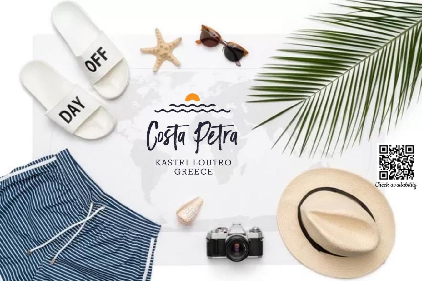 Costa Petra - Luxury Seaside Cottage With Garden - Vacation House For Families In Greece Néa Meságkala Zewnętrze zdjęcie